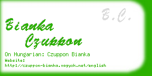 bianka czuppon business card